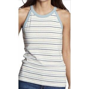 Eddie Bauer Favorite Halter Tank Top Shirt Tags $30 Women's Sleeveless - Blue, M